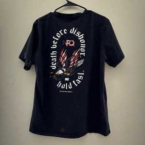 NFQ “Death Before Dishonor” Motivational Graphic T-Shirt (X-Large)